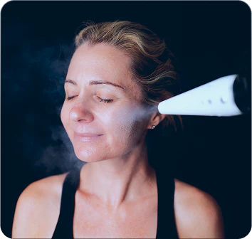Frotox cryo facial treatment in action