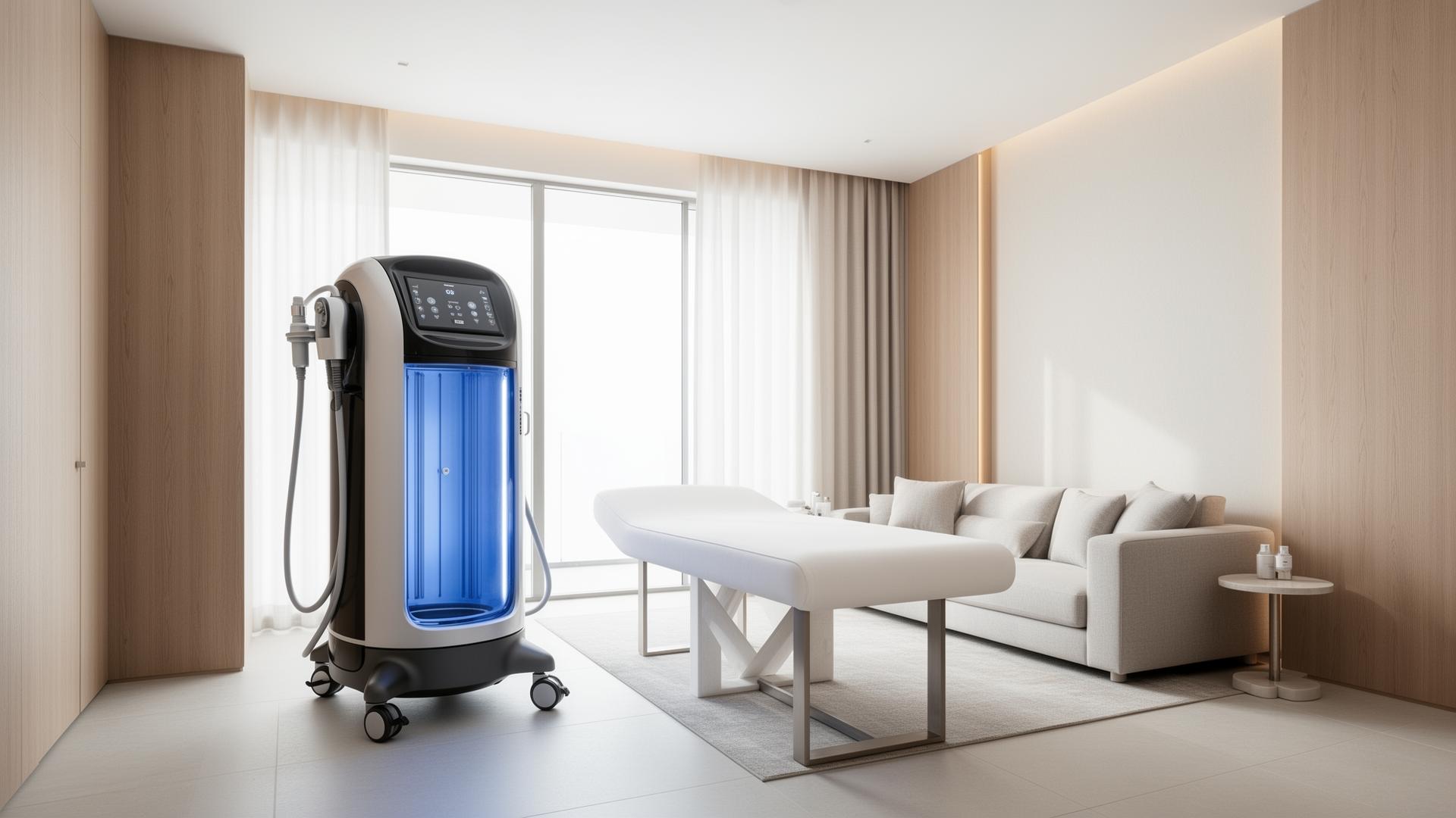 Medical-grade cryotherapy device in clinical treatment room